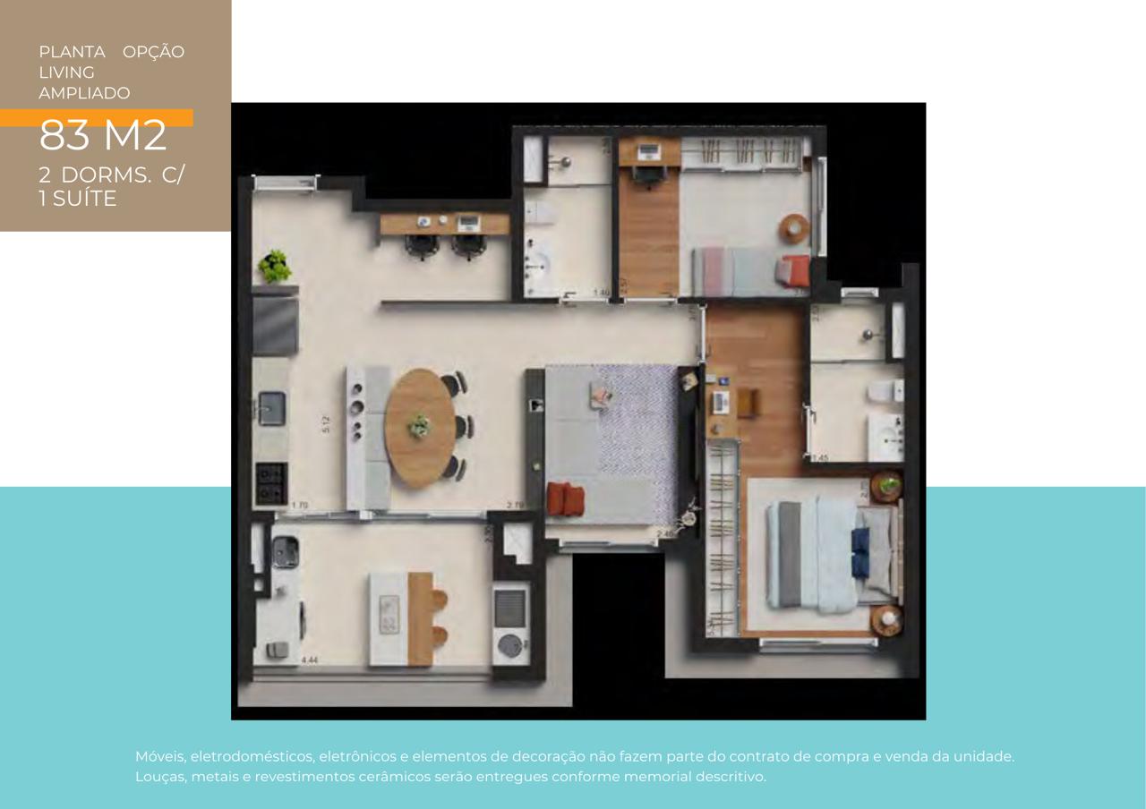 Apartamento, 2 quartos, 72 m² - Foto 9