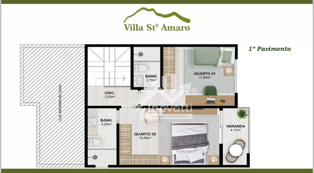 Casa de Condomínio, 3 quartos - Foto 15