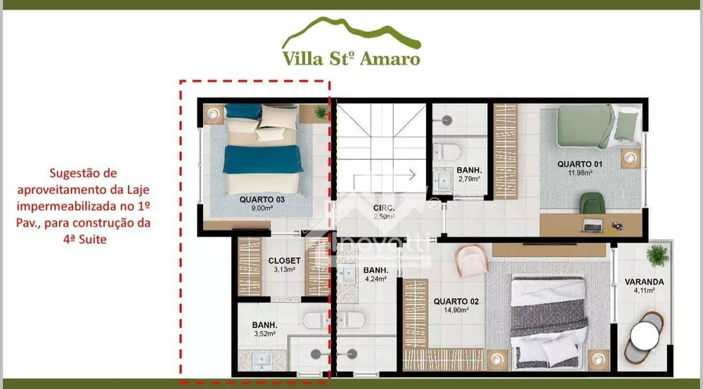 Casa de Condomínio, 3 quartos - Foto 16