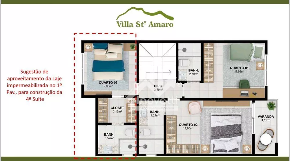 Casa de Condomínio, 3 quartos - Foto 16