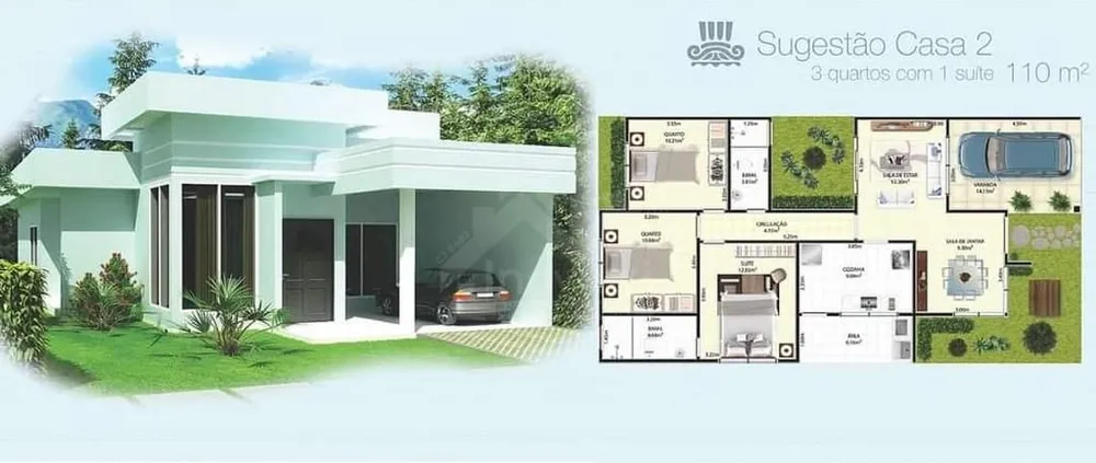 Casa de Condomínio, 3 quartos - Foto 1