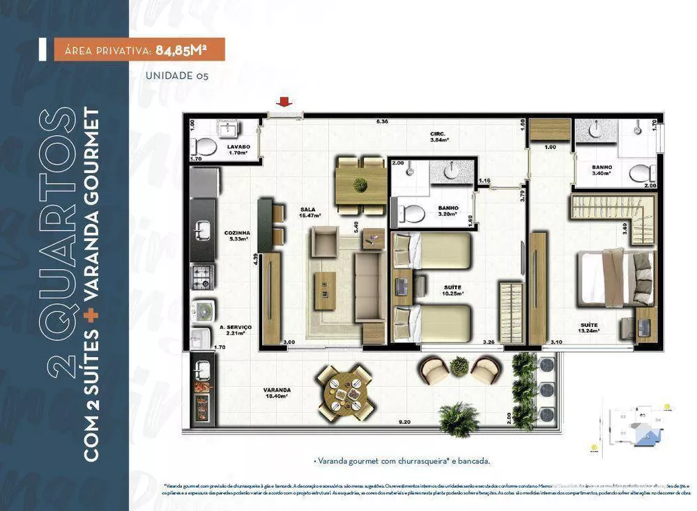 Apartamento, 2 quartos, 85 m² - Foto 21