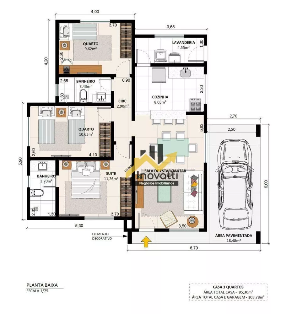 Casa de Condomínio, 3 quartos - Foto 41