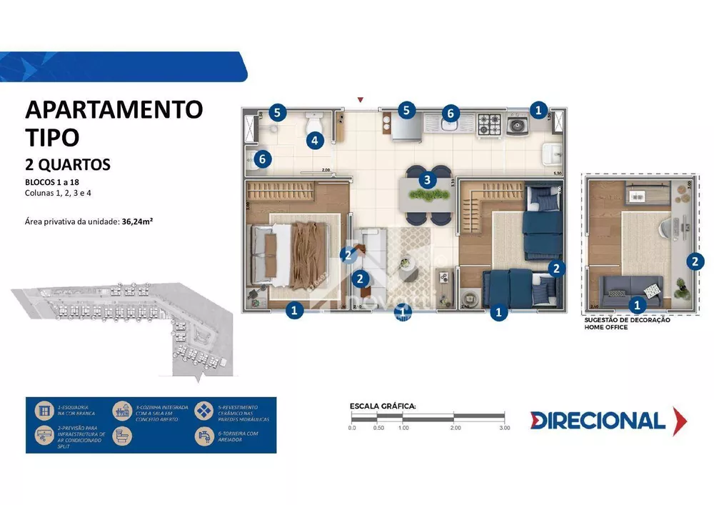 Apartamento, 2 quartos, 36 m² - Foto 70