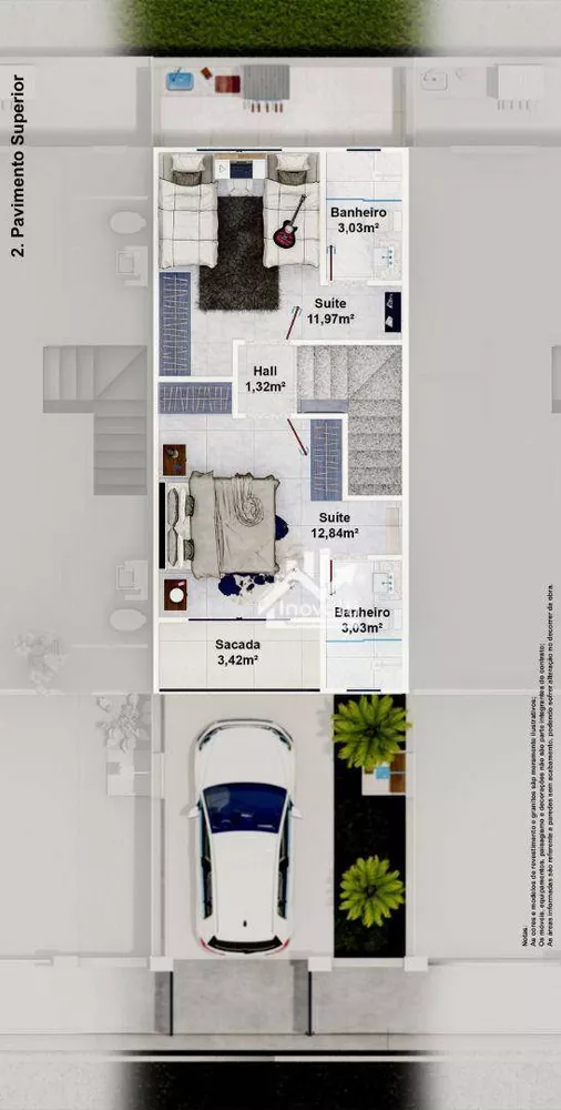 Casa, 2 quartos, 88 m² - Foto 21