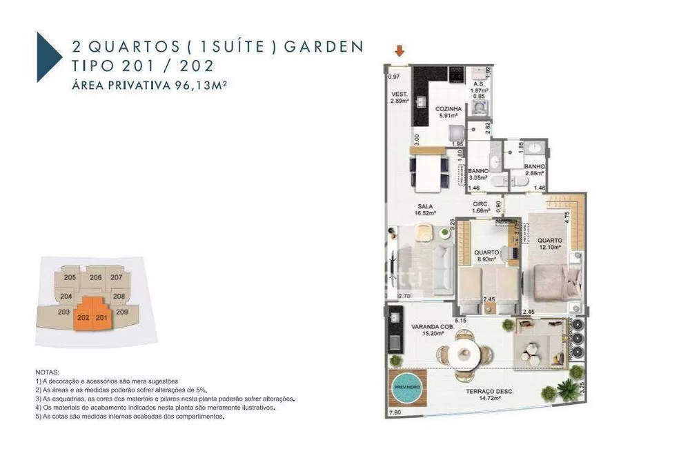 Apartamento, 2 quartos, 96 m² - Foto 14