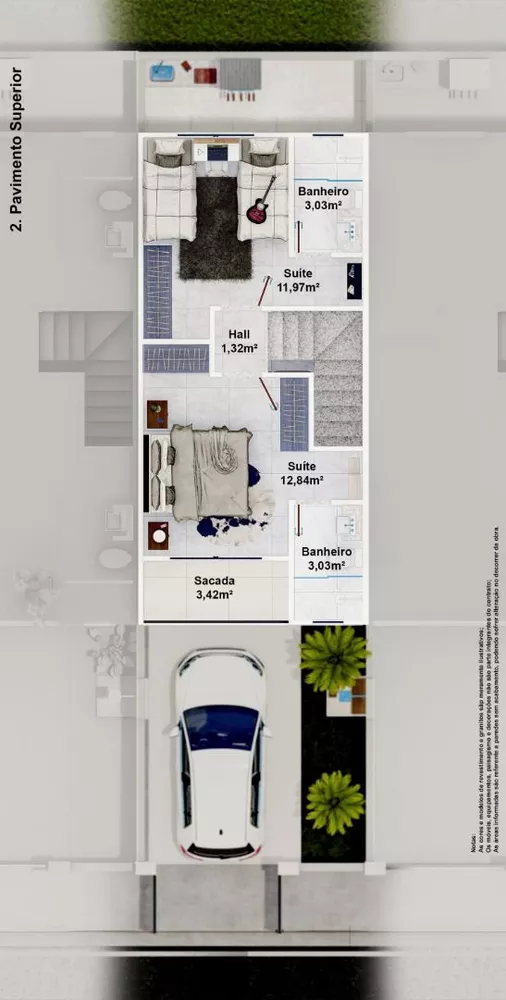 Casa, 2 quartos, 88 m² - Foto 15