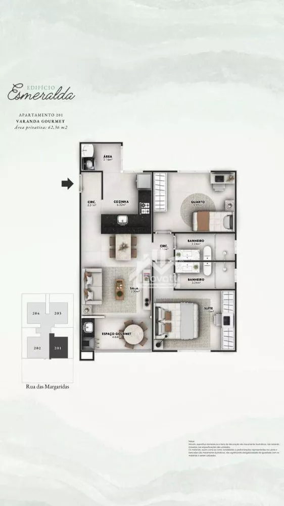 Apartamento, 2 quartos, 62 m² - Foto 12