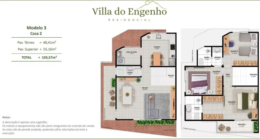 Casa de Condomínio, 3 quartos - Foto 54