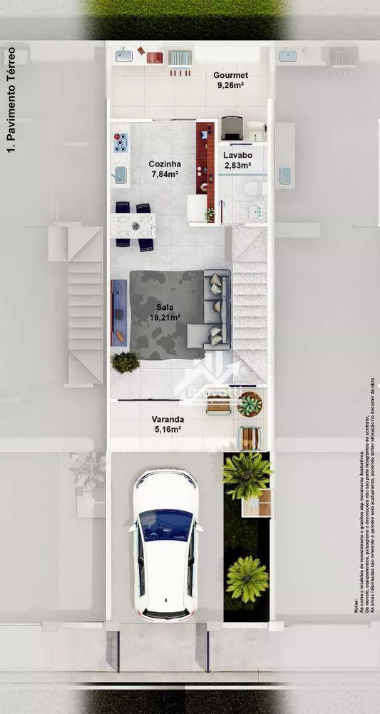 Casa, 2 quartos, 88 m² - Foto 21