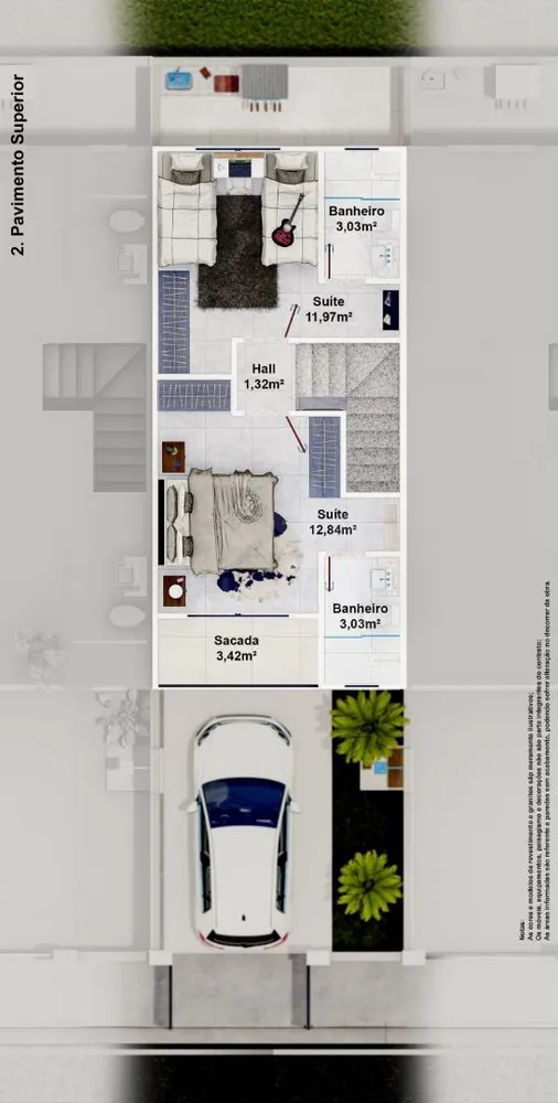 Casa, 2 quartos, 88 m² - Foto 21