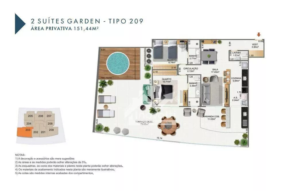 Apartamento, 2 quartos, 151 m² - Foto 14