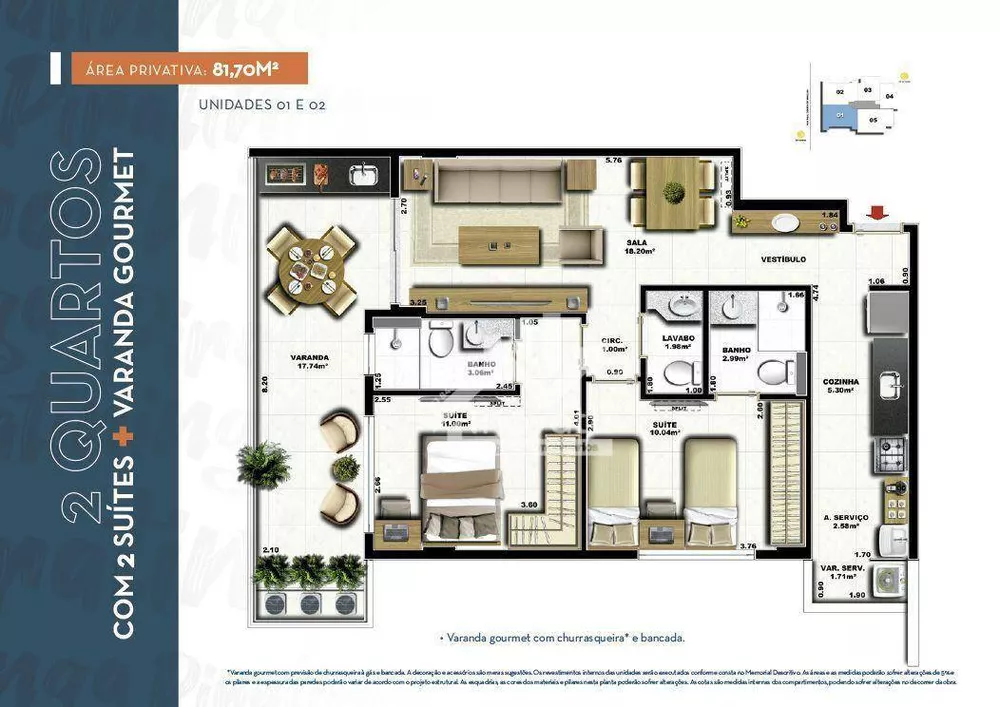 Apartamento, 2 quartos, 82 m² - Foto 13