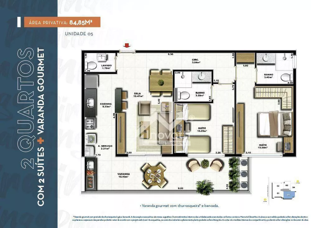 Apartamento, 2 quartos, 85 m² - Foto 11