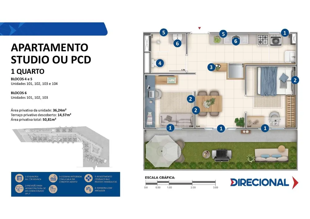 Apartamento, 1 quarto, 36 m² - Foto 22