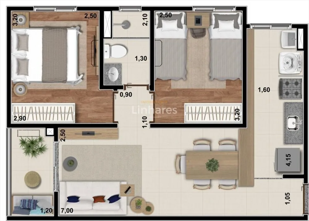 Apartamento, 2 quartos, 49 m² - Foto 13