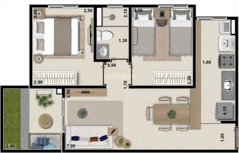 Apartamento, 2 quartos, 49 m² - Foto 12