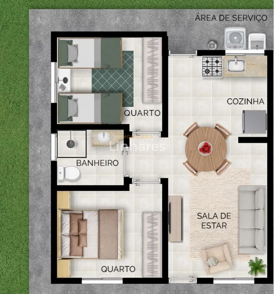 Casa, 2 quartos, 50 m² - Foto 2
