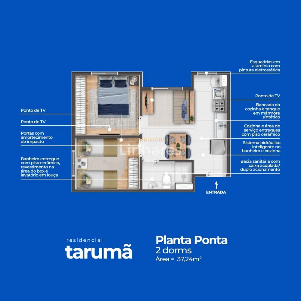 Apartamento, 2 quartos, 37 m² - Foto 11