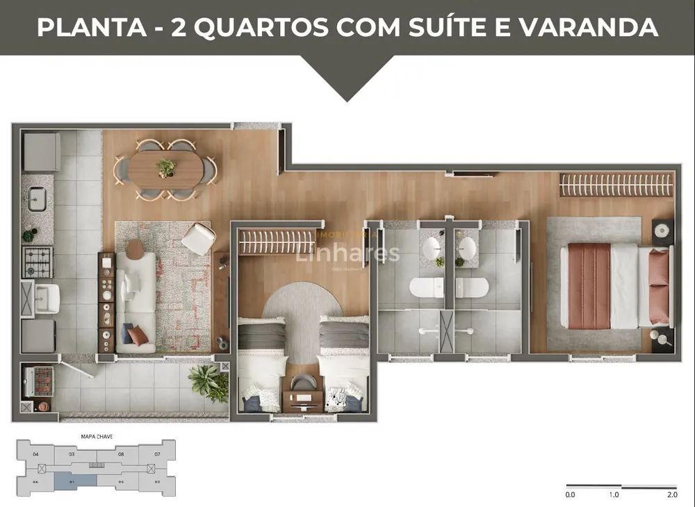Apartamento, 1 quarto, 45 m² - Foto 15