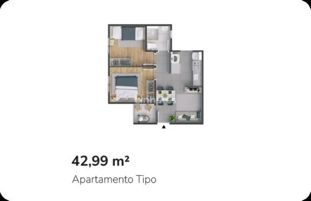 Apartamento, 2 quartos, 42 m² - Foto 5