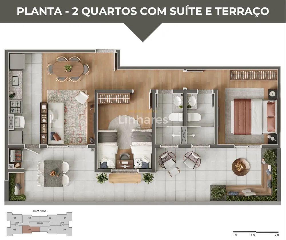 Apartamento, 2 quartos, 56 m² - Foto 15