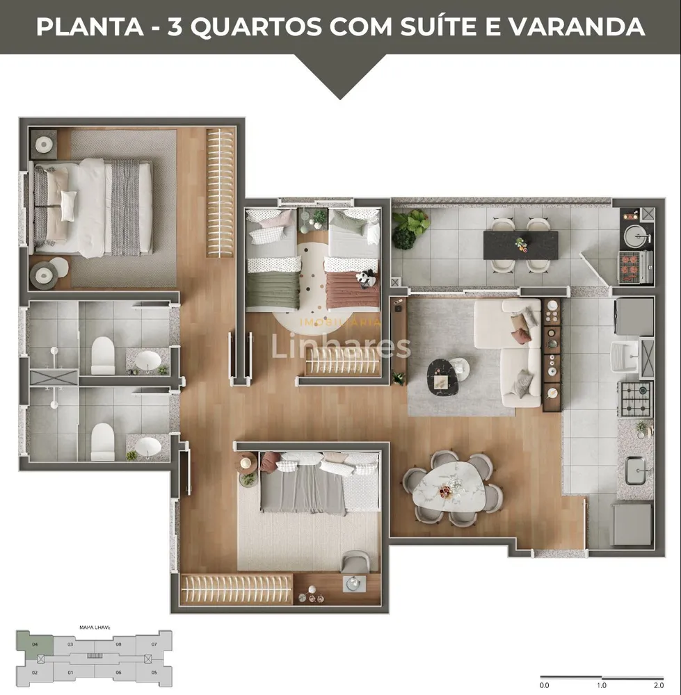 Apartamento, 2 quartos, 56 m² - Foto 16
