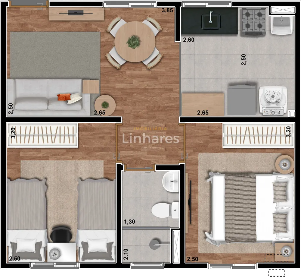 Apartamento, 2 quartos, 41 m² - Foto 12