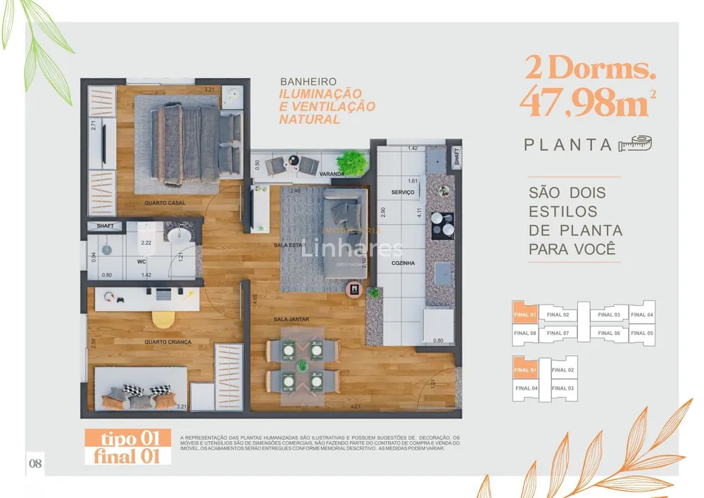 Apartamento, 2 quartos, 47 m² - Foto 5