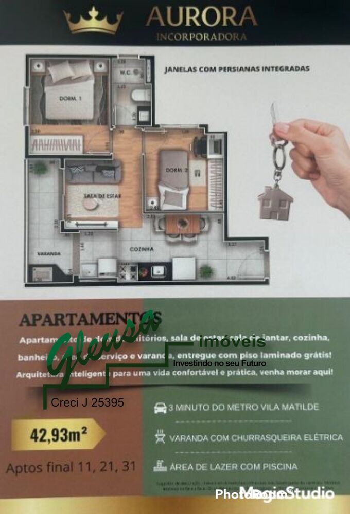 Apartamento, 1 quarto, 28 m² - Foto 3