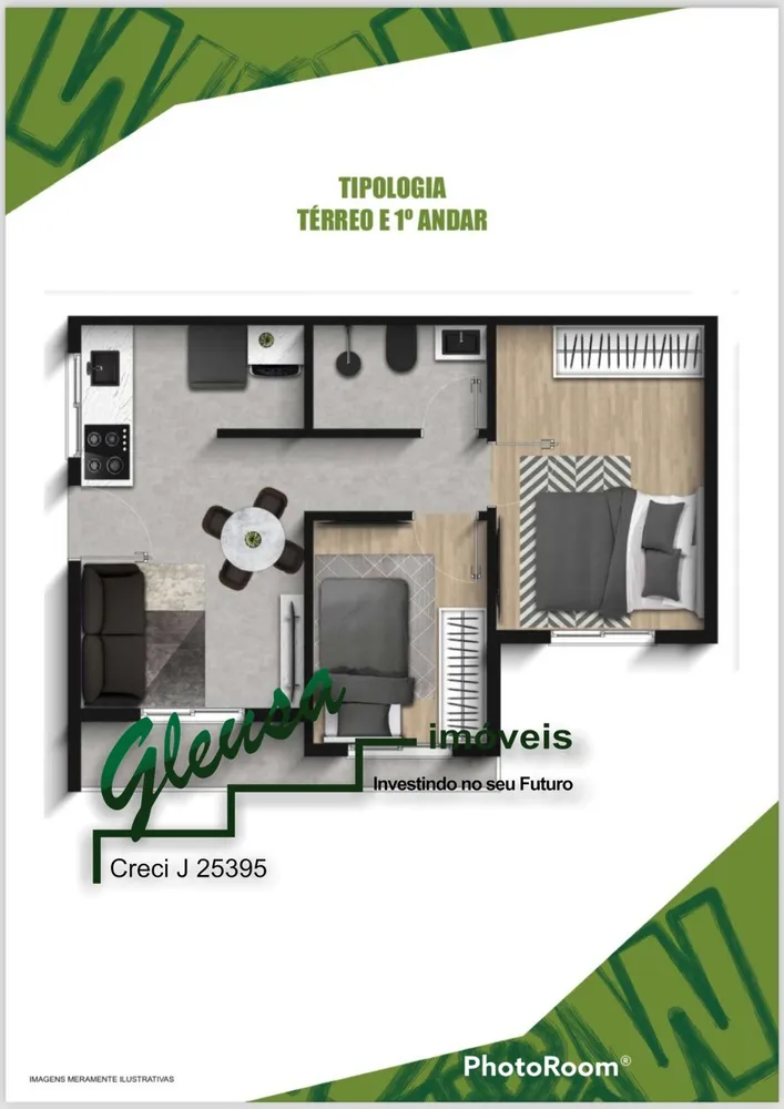 Apartamento, 2 quartos, 34 m² - Foto 6