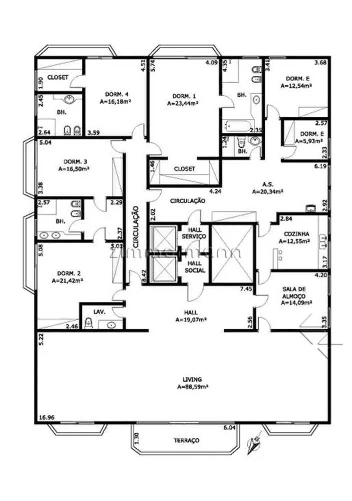 Apartamento, 3 quartos, 164 m² - Foto 4