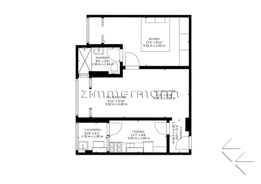 Apartamento, 1 quarto, 66 m² - Foto 1