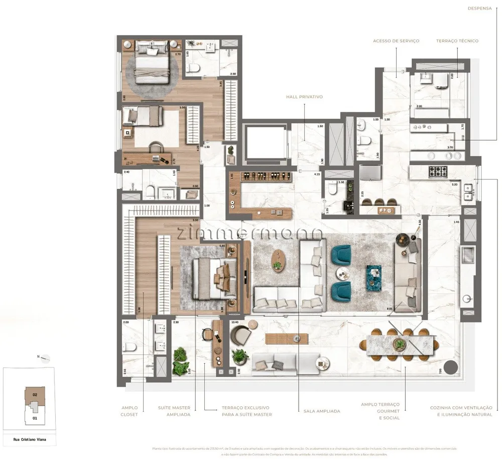 Apartamento, 4 quartos, 213 m² - Foto 3