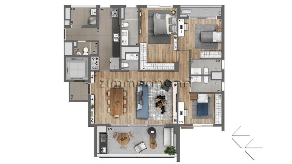 Apartamento, 3 quartos, 146 m² - Foto 12