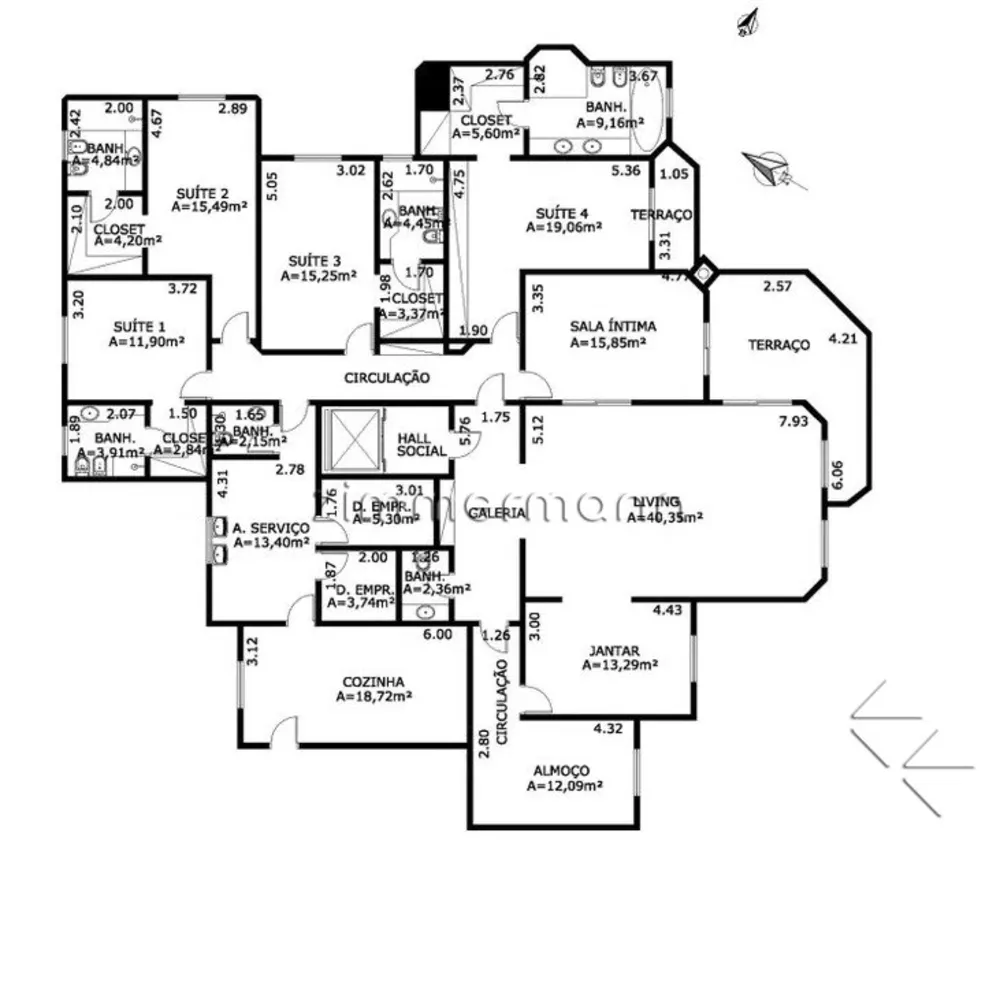 Apartamento, 4 quartos, 370 m² - Foto 2
