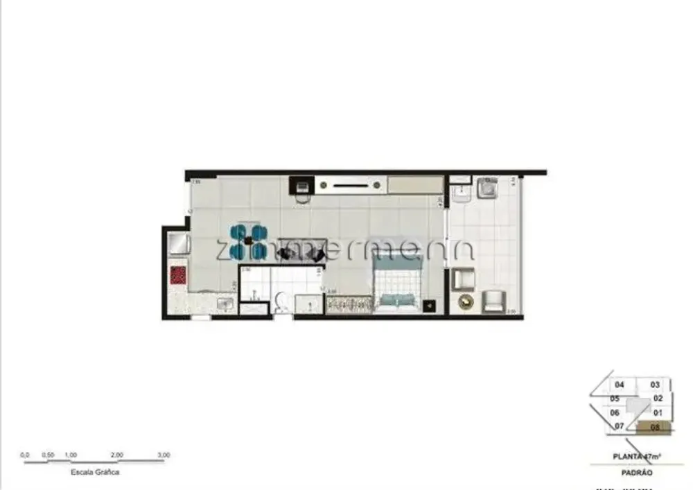 Apartamento, 1 quarto, 42 m² - Foto 7