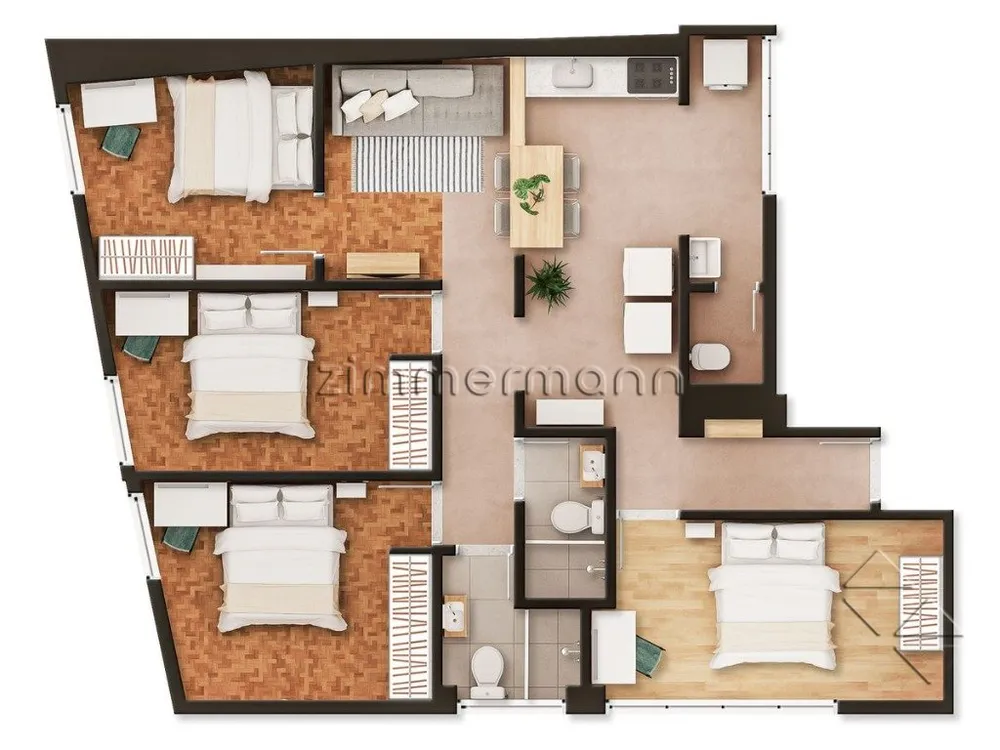 Apartamento, 4 quartos, 86 m² - Foto 3