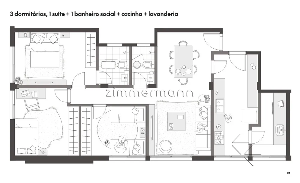 Apartamento, 3 quartos, 100 m² - Foto 7