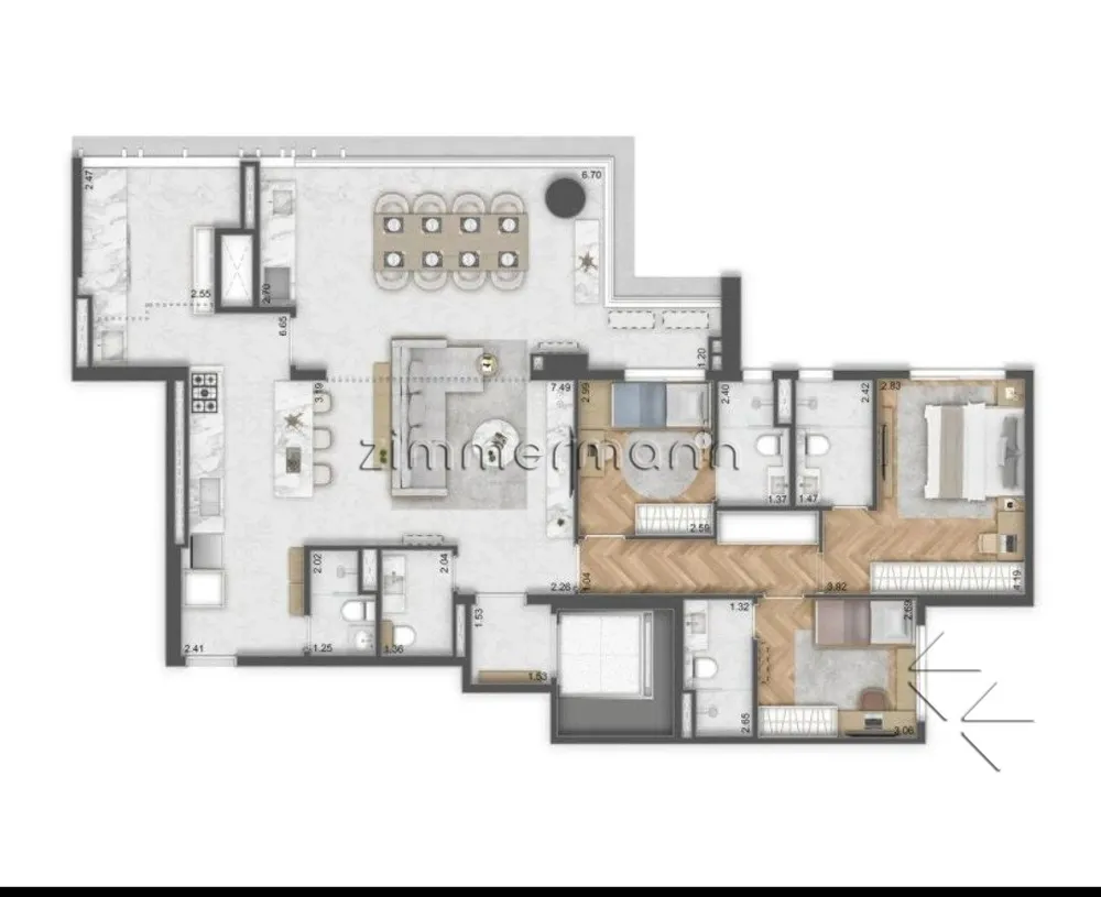 Apartamento, 3 quartos, 145 m² - Foto 9