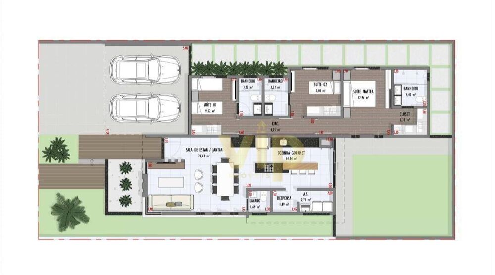 Casa, 3 quartos, 140 m² - Foto 1