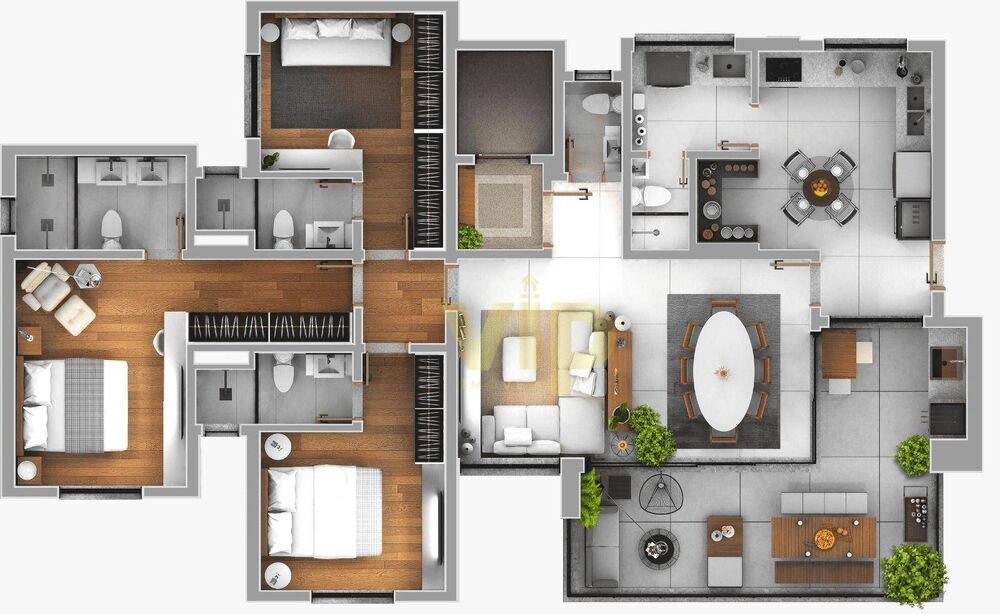 Apartamento, 3 quartos, 140 m² - Foto 3