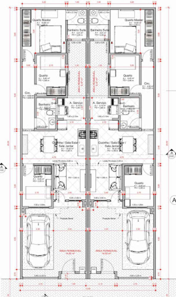 Casa, 3 quartos, 67 m² - Foto 2