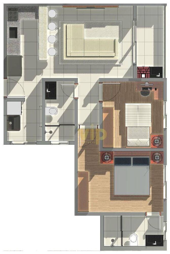 Apartamento, 2 quartos, 62 m² - Foto 1