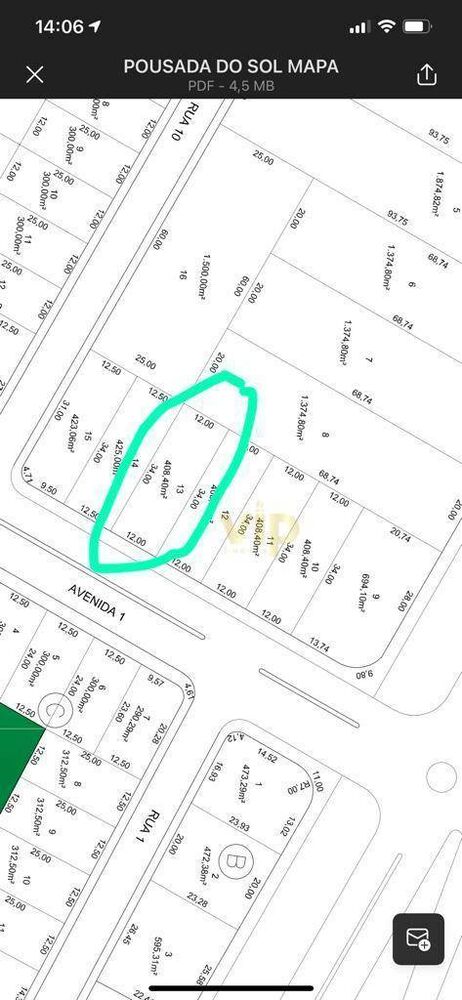 Terreno, 408 m² - Foto 3