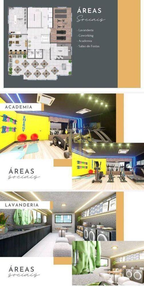 Apartamento à venda com 1 quarto, 34m² - Foto 2