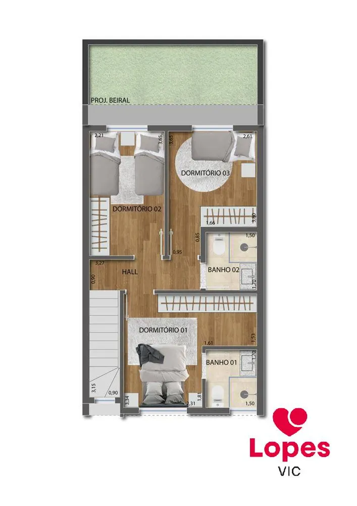 Sobrado, 3 quartos, 86 m² - Foto 12