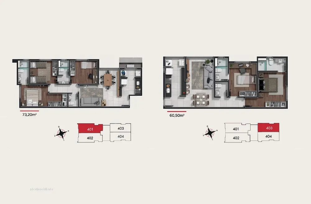 Apartamento, 3 quartos, 73 m² - Foto 6