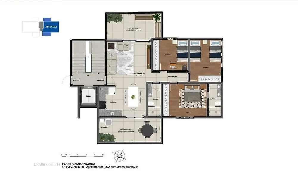 Apartamento, 3 quartos, 105 m² - Foto 13