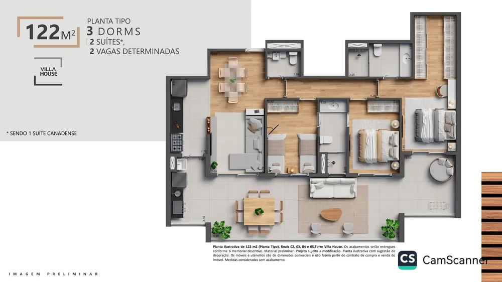 Apartamento, 3 quartos, 137 m² - Foto 3